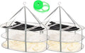 AUTODECO 2 Pack 3-Tier Folding Mesh Clothes Hanging Dryer, Sweater Drying Rack, Large Laundry Drying Rack, Lay fold Flat Dry Hanger, Mesh Clothes Hanging Dryer - XL(3Tier)+XL(3Tier)
