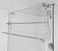 Insieme (29 x16x4.7 Inch) Towel Rack for Over Glass Shower Wall or Glass Shower Enclosure (Frameless or Frames up to 1.6" Thick). 2 Tier - Stainless Steel - No Rust
