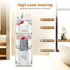 Laundry Basket Holder, 3-Tier Laundry Hamper Sorter with Wheels, Rolling Laundry Hamper Cart for Kitchens, Bathrooms, Bedrooms