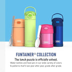 THERMOS FUNTAINER 10 Ounce Stainless Steel Vacuum Insulated Kids Food Jar with Spoon, PRESCHOOL MICKEY