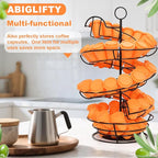 Abiglifty Spiral Metal Egg Holder Countertop, Fresh Egg Holder Countertop,Egg Storage for Countertop, Spiral Egg Storage Display Rack for Kitchen,Farmhouse