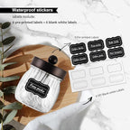 SheeChung 3 Pack Qtip Holder Bathroom Jar Set, Apothecary Mason Jar for Bathroom Vanity Home Storage Organizer, Plastic Acrylic Qtip Dispenser, Cotton Swabs, Floss Picks, Farmhouse/Home Decor (Bronze)