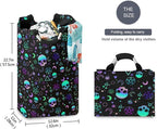 Magic Skull Laundry Basket for College Dorm,50L Collapsible Portable Laundry Hamper Storage Basket for Toys Clothes Organizer