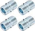uxcell 4Pcs Metal Rack Connector, 0.83" x 0.5" Wire Shelving Poles Coarse Thread Connector Shelf Holder Connection for Storage Shelf Wire Shelving Unit Replacement Parts, Silver