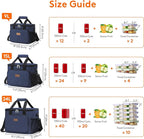 Lifewit Medium Lunch Bag, Insulated Lunch Box, Soft Cooler Cooling Tote for Adult Men Women, Dark Blue 12-Can (9L)