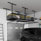 3X6FT Overhead Garage Storage Rack, 26"-40" Height Adjustable Garage Ceiling Storage Racks, Heavy Duty Metal Overhead Storage Organizer System, 450LBS Weight Capacity