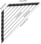 Tomorotec Foldable Stainless Steel Triangle Roll-Up Dish Drying Rack for Small Sink Corners - Over-The-Sink Multipurpose Kitchen Drainer, Rustproof Organizer, Trivet and Shelf - Space-Saving (Black)