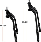 BV Bike Stand for 24"-28" - Adjustable & Foldable Bike Kickstand with Stable Double Leg & Chain Protection - Easy to Mount Kickstand for Adult Bike - Durable Design for City, Trekking & Mountain Bike