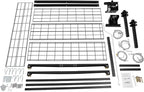 Ceiling Mount Garage Storage Rack 48x48 Inch, 300lbs Capacity Overhead Lifting Storage Rack with Adjustable Height up to 79 Inch, Heavy Duty Carbon Steel for Garage Warehouse Tool Storage, Matte Black