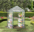 Portable Walk-in Greenhouse with Shelves, Outdoor Plant Protection Cover for Seedlings, Fruits, Flowers, and Vegetables
