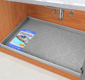 SIKADEER 25" x 19" Under Sink Mat Waterproof, Silicone Mat Kitchen Drawer Shelf and Cabinet Liner, Sink Protector for Kitchen Organizers and Storage, Boot Tray Pet Food Mats