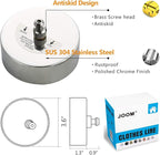 JOOM Retractable Clothesline Stainless Steel Heavy Duty 9Feet(MAX) for Hanging Drying in Bathroom Laundry Hotels, Chrome Finish,Round Style (Chrome A (Drill))