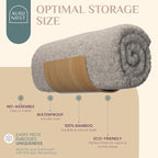 Bamboo Towel Rack by Aura Nest Set of 4 Wood Towel Racks Bamboo Bathroom Accessories -Wall Towel Holder for Rolled Towels Wooden Towel Racks for Bathroom Spa Bathroom - Natural Bamboo
