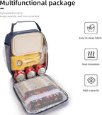 Lunch box Lunch bag for men women Insulated Lunchbox Lunch bags for Work Picnic Travel (Navy blue)
