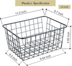 Wire Kitchen Storage Basket 5 Packs,Perfect Pantry Organization Accessories Baskets,Laundry Basket,Countertop Organization,Suitable for Kitchen,bathroom,bedroom,Tabletop,Stackable,Chrome