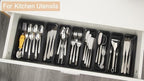 44 PCS Interlocking Drawer Organizer Set,4-Size Plastic Versatile Bathroom and Desk Drawer Divider Organizer Trays,Multi-size Storage Bins for Office,Jewelries, Kitchen Utensils and Makeup