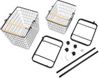 2 Tier Laundry Sorter,Metal Laundry Basket With Wheels,Vertical Rolling Laundry Cart for Bathroom Storage & Laundry Room