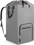 Bukere Laundry Backpack for College Students Dorm Essentials, Extra Large 90L Hanging Bag with Adjustable Shoulder Straps, Portable Laundry Tote for Apartment, Laundromat, Travel