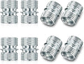 Shimeyao 8 Pcs Coarse Thread Connector for Diameter Wire Shelving Poles, Shelving Connectors Parts Accessories for Shelf Unit, Extending Rack(19.1mm/0.75 Inch)