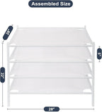STO STO Sweater Drying Rack, 4-Pack Stackable Mesh Clothes Drying Rack, Laundry Drying Rack for Sweaters, Socks, Toys, White