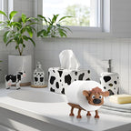 Highland Cow Toilet Paper Holder Highland Cow Bathroom Decor 3D Printing Funny Cute Free Standing Toilets Storage for Bathroom Kitchen Bedroom Decor