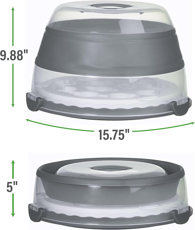 PrepWorks Collapsible Cupcake Carrier - 12-Cup Capacity, Foldable Design for Easy Storage and Transport of Cupcakes and Muffins, 9.88" x 15.75"
