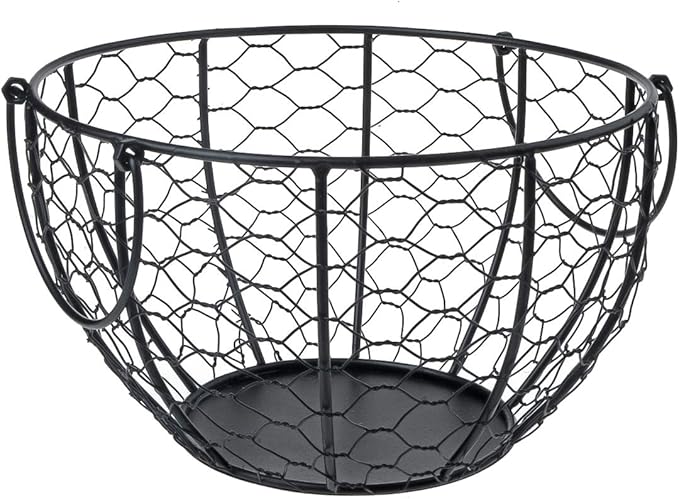 Kitchen Storage Metal Wire Egg Basket Farm Chicken Cover Egg Holder/Organizer Case/Container