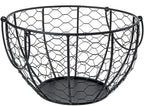 Kitchen Storage Metal Wire Egg Basket Farm Chicken Cover Egg Holder/Organizer Case/Container
