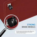 HomeHacks 75L Rolling Laundry Basket with Wheels, Collapsible & Waterproof Laundry Hamper, Mobile Clothes Hamper, Storage Laundry Bins with Handles for Laundry Room, Bedroom, Bathroom & Dorm, Red