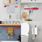 Yeebeny Red Cabinet Mount Paper Towel Holder - Stainless Steel