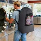 Lifewit Laundry Bag, Extra Large Laundry Backpack with Shoulder Straps and Mesh Pocket for Laundromat, Heavy Duty Laundry Bag Backpack for Dirty Clothes for College Dorm/Travel/Apartment, 90L, Gray