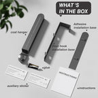 Over The Door Collapsible Drying Racks for Laundry, Indoor Small Hanging Clothes Drying Rack, Portable and Foldable Rv Clothes Drying Rack, Over The Door Clothes Hanger Towel Rack,Grey