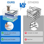 Desk Organizer and Storage,4-Tier Paper Letter Tray Organizers,Stackable Clear Desktop Organizer for Documents,Book Magazine Storage,Office Supplies, (Clear,4 Pack)