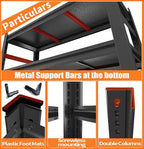Garage Shelving Unit Storage Shelves Heavy Duty 3000 LBs, 5 Tier Adjustable Metal Shelf Industrial Storage Racks Utility Shelf Organiazation for Tools Garage Basement Warehouse 35.4"W*17.7"D*71.2"H