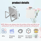 Under Cabinet Cutting Board Holder - Cutting Board Holder Rack Storage Stainless Steel Under Shelf Counter Chopping Board