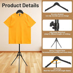 2 Pack Shirt Display Stand, 32-63 Inch Height Adjustable Mannequin Torso for Vendors, T Shirt Clothing Display Stand Rack, Foldable Steamer Stand for Clothes Garment Retail