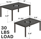 Simple Houseware Expandable Stackable Cabinet and Counter Shelf Organizer with Steel Surface, 9" D x 12.75" W x 5.9" H, Bronze