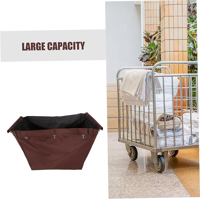 PRETYZOOM Laundry Cart Replacement Liner Bag Removable Oxford Cloth Laundry Storage Bag for Convenient Organization Hotels and Guesthouses