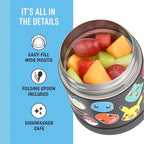 THERMOS FUNTAINER 10 Ounce Stainless Steel Vacuum Insulated Kids Food Jar with Spoon, POKEMON (Pack of 6)