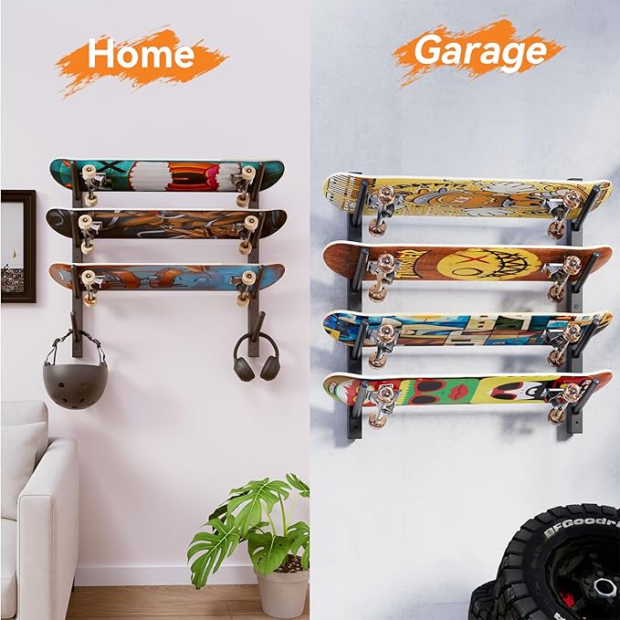 YMYNY Skateboard Wall Mount
