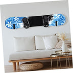 1 Set Sleek Ski Wall Rack and Coat Hooks Wall Mounted Skateboard Hook Space Saving Design for Easy Installation Any Surface for Organizing Snowboards and Skate Decks