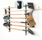 StoreYourBoard Horizontal Shed Tool Organizer - Garage Organization Wall Mount Tool Storage Rack - Heavy Duty Steel Tool Organizers and Storage for Shovels, Rakes, Brooms, Mops - Holds Up to 200 lbs