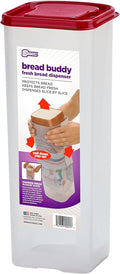 Buddeez Bread Buddy Bread Box – Keeps Loaves Fresh - Holds 1 Loaf of Sandwich Size Bread