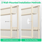 Behind The Door Narrow Bookshelves Pantry Spice Rack 5-Tier Slim Metal Space-Saving Organizer for Bathroom Closet Kitchen Living Room Sturdy Room Laundry Room, White