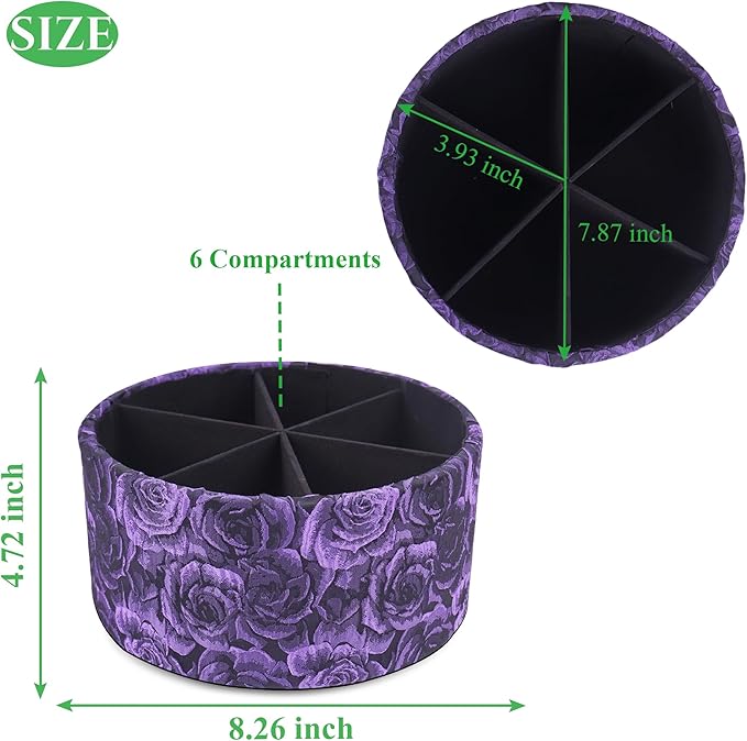 QIELIZI Remote Control Holder, 360°Spinning PU Leather Desk TV Remote Caddy,Desk Storage Box Room Accessories for Controller, Media,Mail,Calculator, Mobile Phone,Pencil(1-B3D Purple)