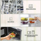 [10-Pack]Glass Meal Prep Containers with Lids, MCIRCO Glass Food Storage Containers with Snap Locking Lids, Airtight Lunch Containers, Microwave, Oven, Freezer and Dishwasher, White