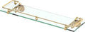 Gatco 1438 Glass Railing Shelf, Brass