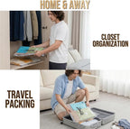 TAILI Vacuum Storage Bags with Rechargeable Cordless Pump, 12 Pack (5M+5L+2XL), Compression Packing Cubes for Luggage and Suitcase, Vacuum Seal Bags for Clothing, Cruise Ship and Travel Essentials