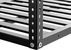 3x6 ft Heavy Duty Adjustable Ceiling Mounted Storage Rack, Overhead Garage Storage Rack 750lbs Capacity Alloy Steel, Customizable Height, Easy Access for Organize Tools, Gear, Containers Black