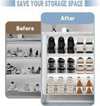 CiBiZi Shoe Slots Organizer 6Pack Metal Shoe Stackers for a Pair of Shoes Display Shelf Shoe Holder Shoe Storage Closet Organizers Shoe Space Saver Organizador de Zapatos White